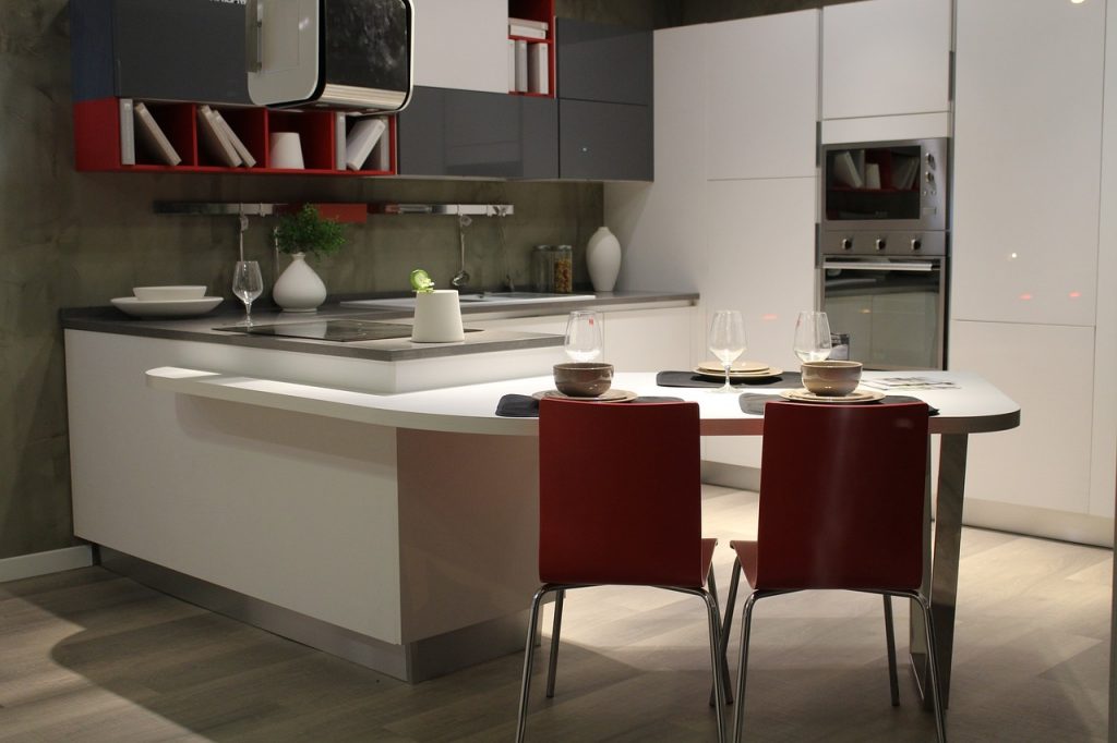 Cucina arredata in stile moderno