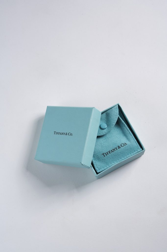 scatola tiffany del famoso colore