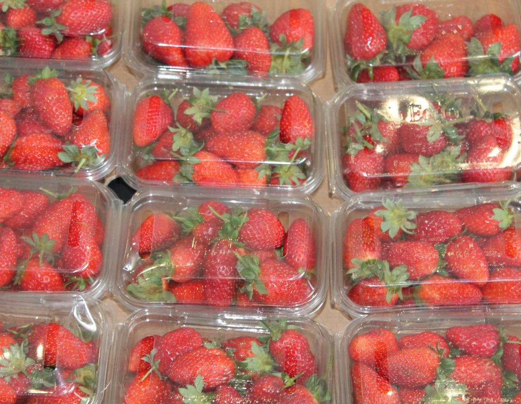 confezioni di frutta con contenitori monouso